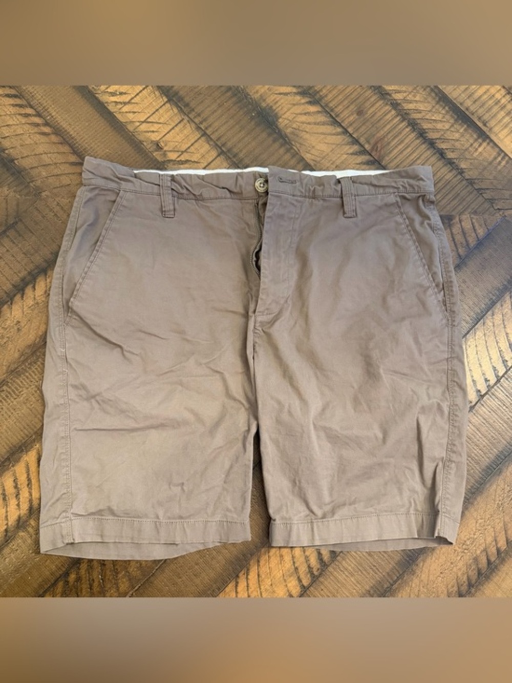 Free Planet Brown and Beige Waistband Shorts